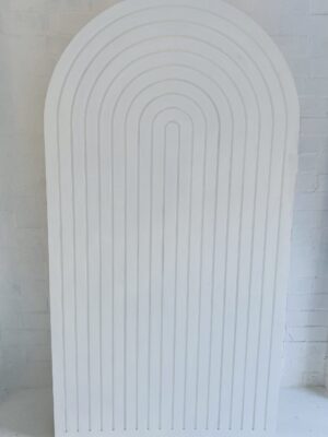 White Ripple Arch backdrop Hire