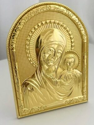 Mother Mary & Jesus Gold platted Icon Large